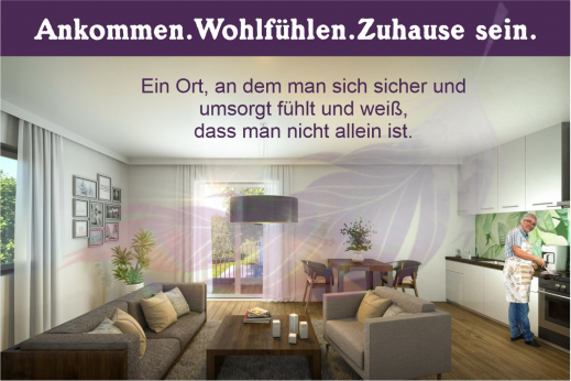 Gemütlicher Wohnraum im Seniorenwohnen Eschenhof